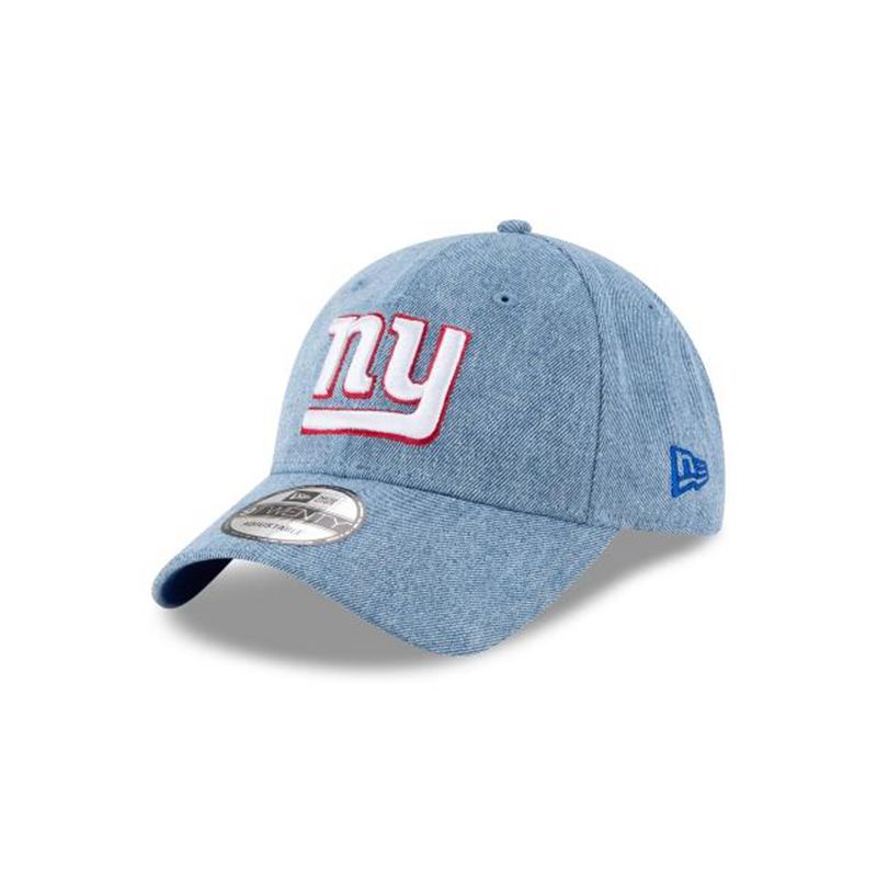 NFL New York Giants Washed Out 9Twenty Adjustable (KHP6500) - Blue New Era Caps